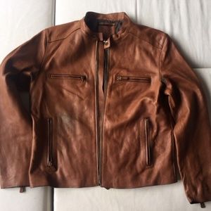 Coach Brown Mens Leather Jacket